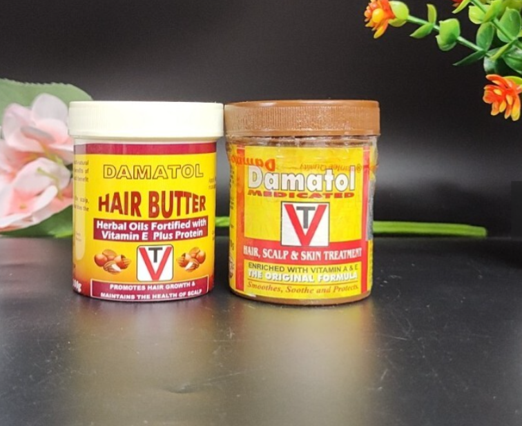 Damatol Medicated Hair Cream 110g & Hair Butter Scalp and Skin Treatments 250g (2pcs)
