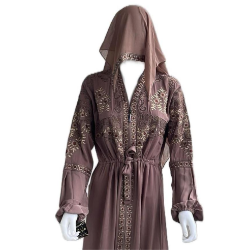 Dark Brown Abaya Wear
