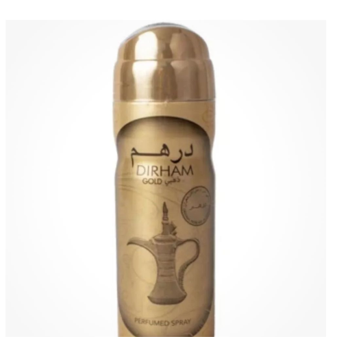 2 × 200ML DIRHAM GOLD DEODORANT CONCENTRATED BODY SPRAY