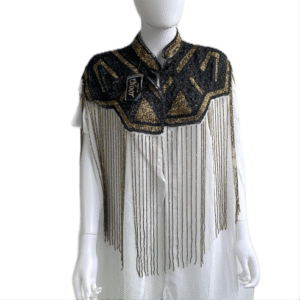 Gold white Abaya