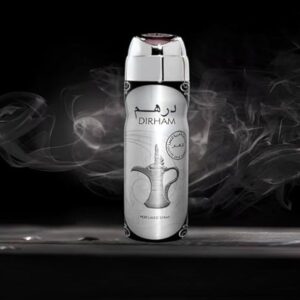 2 × 200ML DIRHAM SILVER DEODORANT CONCENTRATED BODY SPRAY