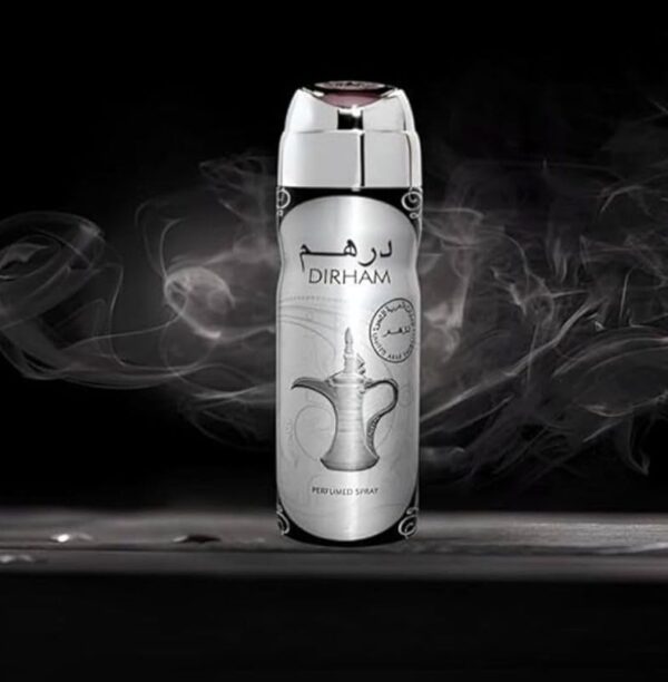 2 × 200ML DIRHAM SILVER DEODORANT CONCENTRATED BODY SPRAY