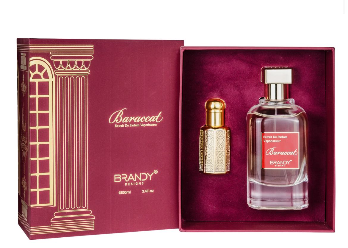 BARACCAT EDP PERFUME 100ML & OIL 12ML GIFT SET BY BRANDY DESIGN FOR UNISEX