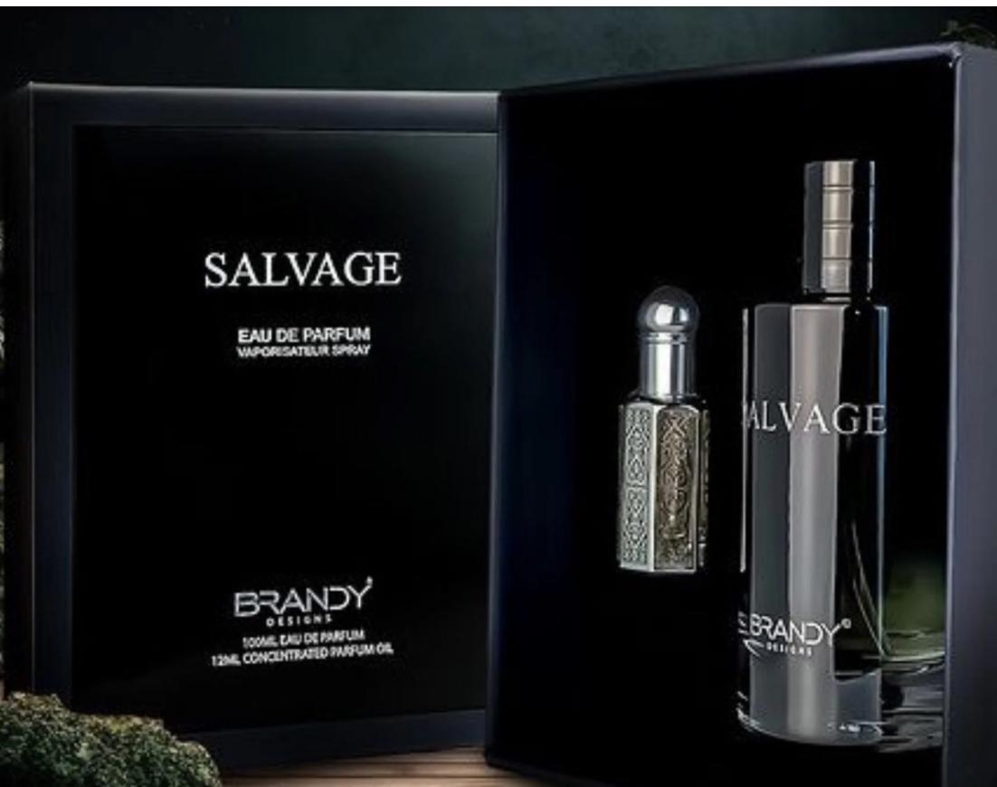 SALVAGE EDP 100ML WITH PERFUME OIL 12ML GIFT SET AMAZING PERFUME BY BRANDY DESIGN