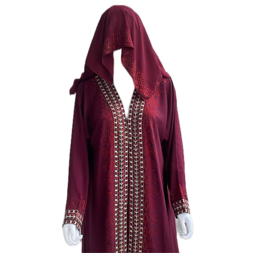 Maroon Abaya